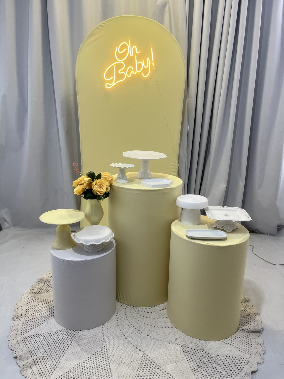 Alugue Decoração Chá de Bebê Amarelo - BGI FESTAS