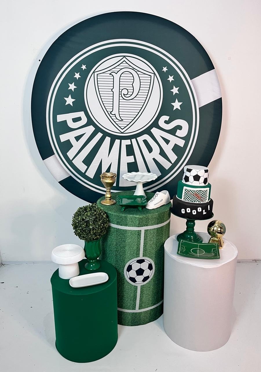 Alugue Decoração Tema Para Festa Palmeiras Tecido (Modelo 1)    - BGI FESTAS