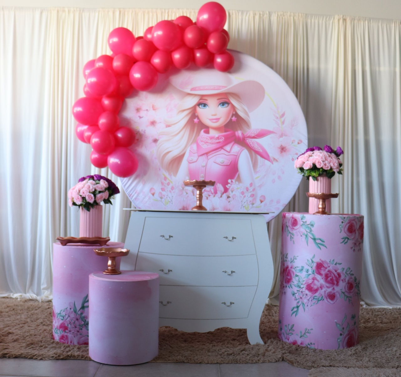 Tema Barbie Boaideira - belas festa 