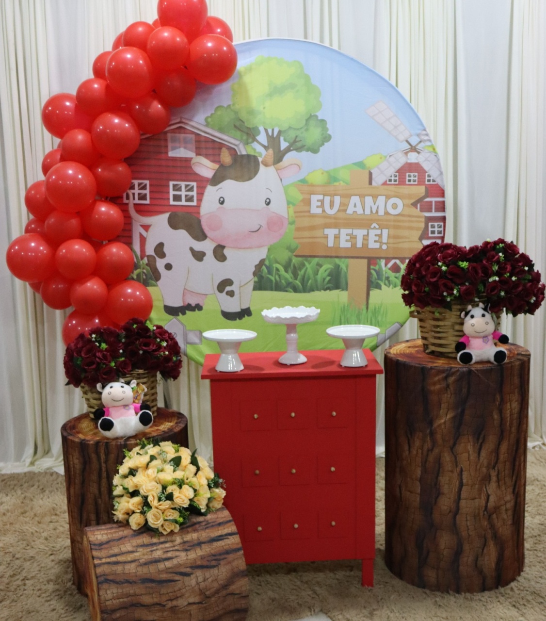Tema Eu Amo Tete  - belas festa 