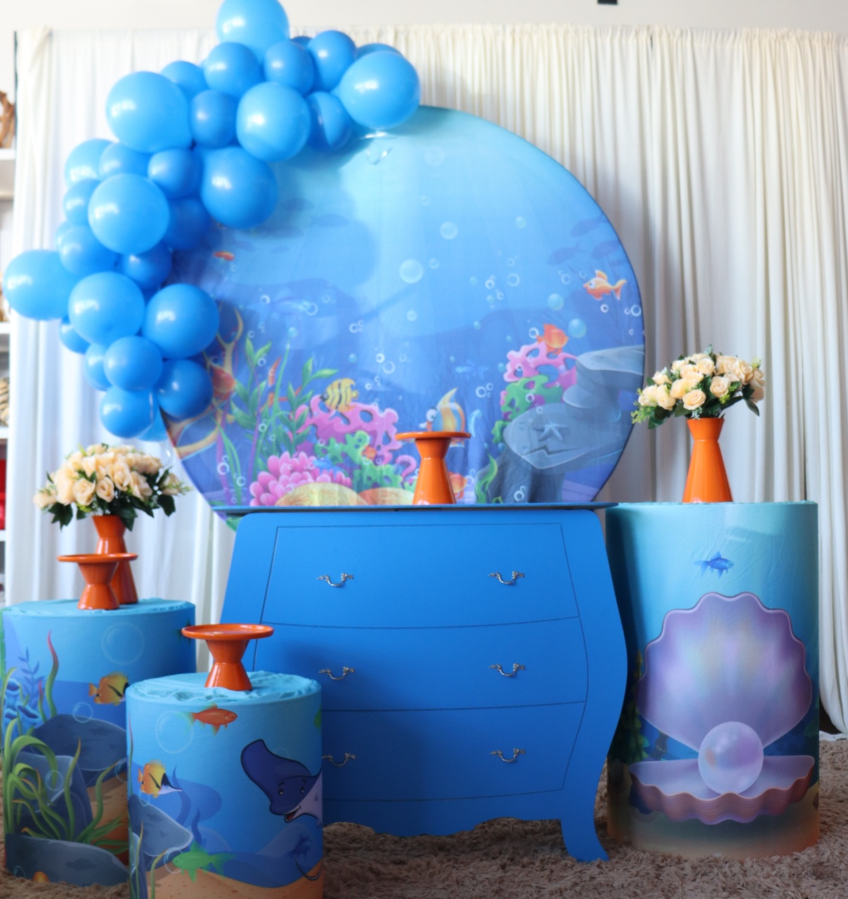 Tema Fundo Do Mar 01  - belas festa 