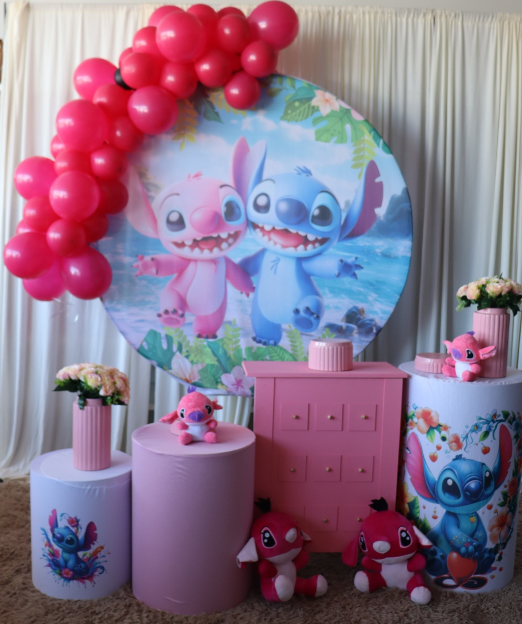 Tema Stitch E Angel  - belas festa 