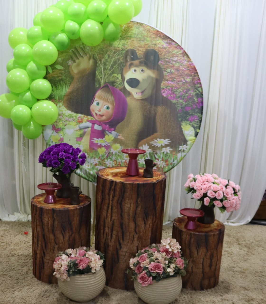 Tema Masha E Urso  - belas festa 