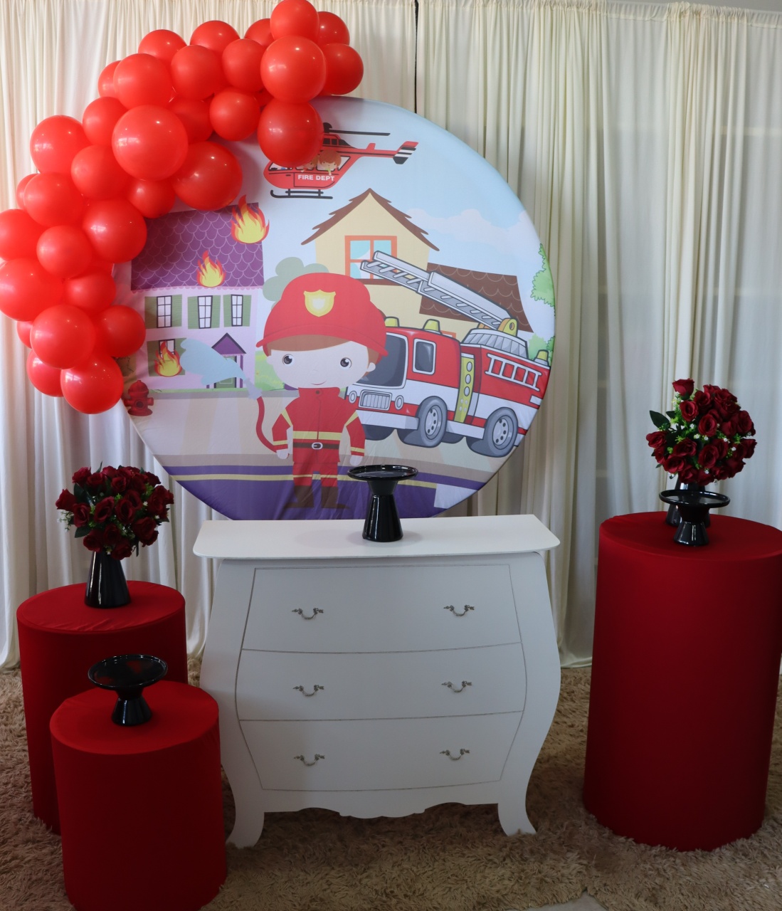 Tema Bombeiro  - belas festa 
