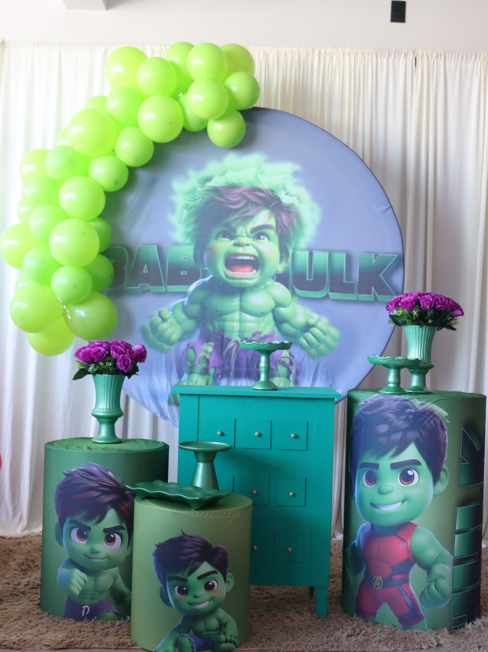 Tema Hulk Baby  - belas festa 