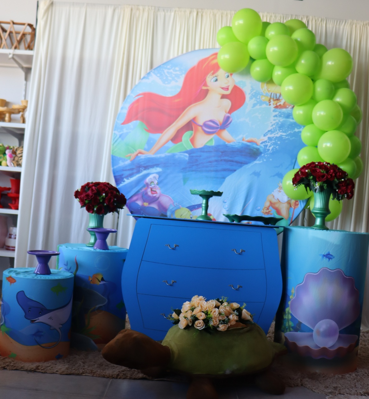 Tema Pequena Sereia  - belas festa 