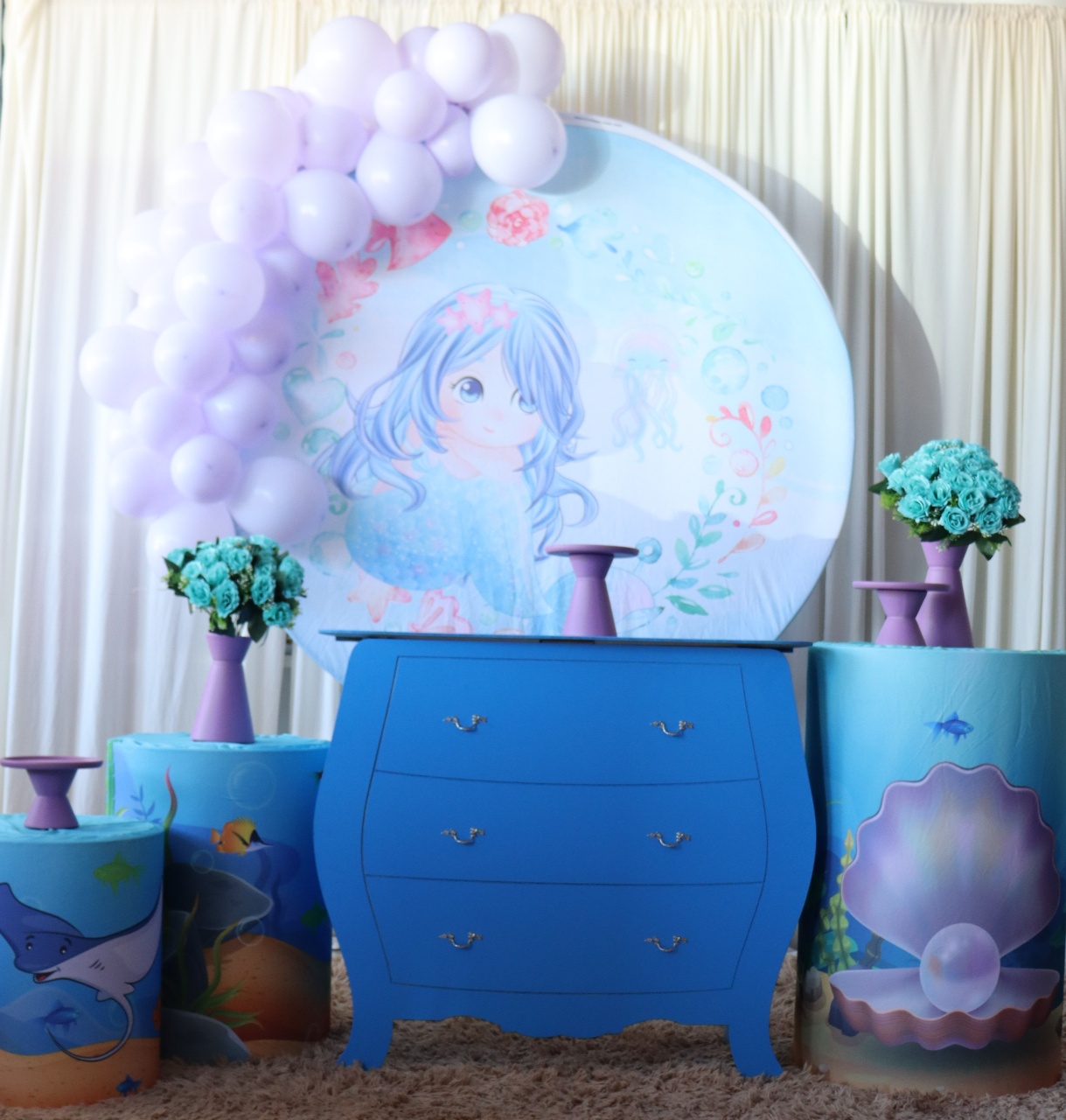 Tema Sereia  - belas festa 