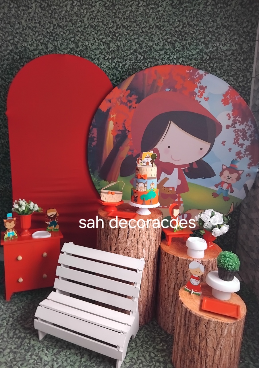 Kit Chapeuzinho Vermelho 4 - Sahdecoracoes peguemonte
