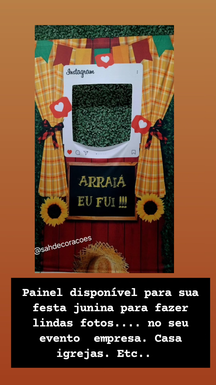 Painel Foto Festa Junina - Sahdecoracoes peguemonte