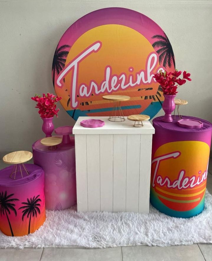 Kit M Tardezinha  Com Balão - labeladecor