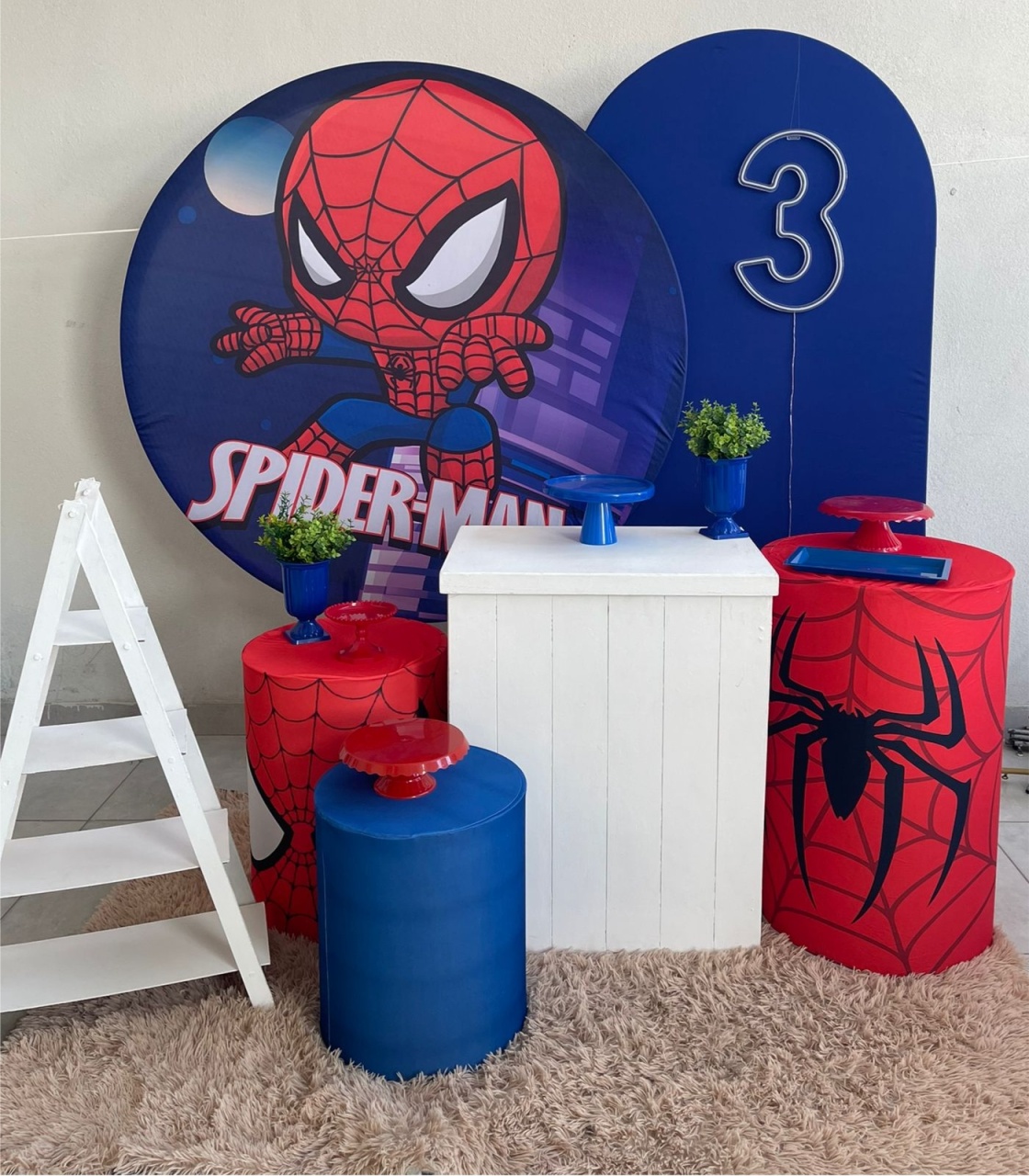 Kit Gg Homem Aranha Baby Com Balão - labeladecor