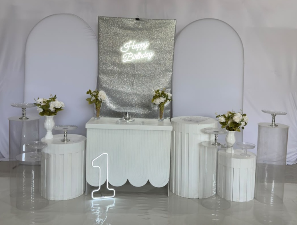 Kit G1 - Branco Com Prata - labeladecor