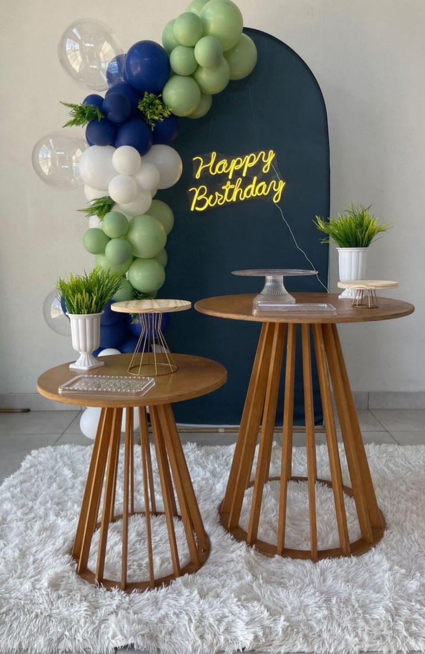Kit M Romano Azul Com Balão - labeladecor