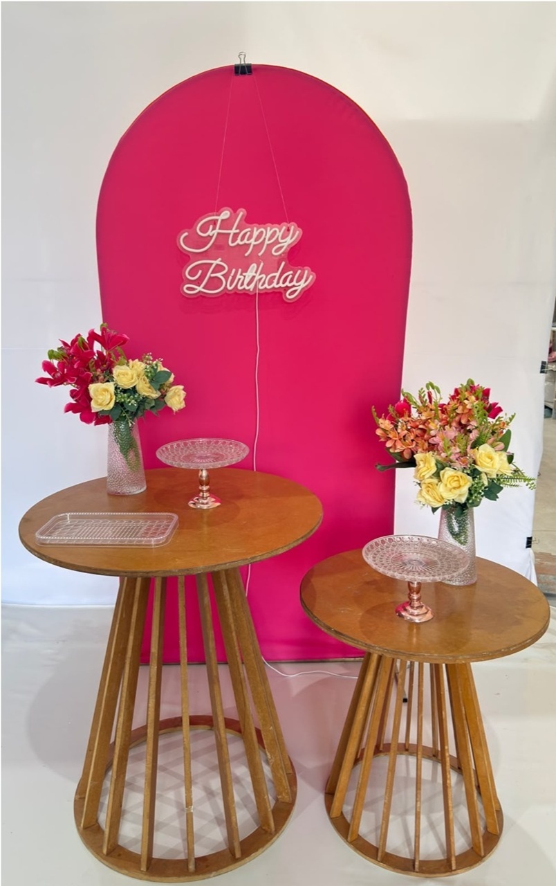 Kit Romano Rosa Pink Com Balão - labeladecor
