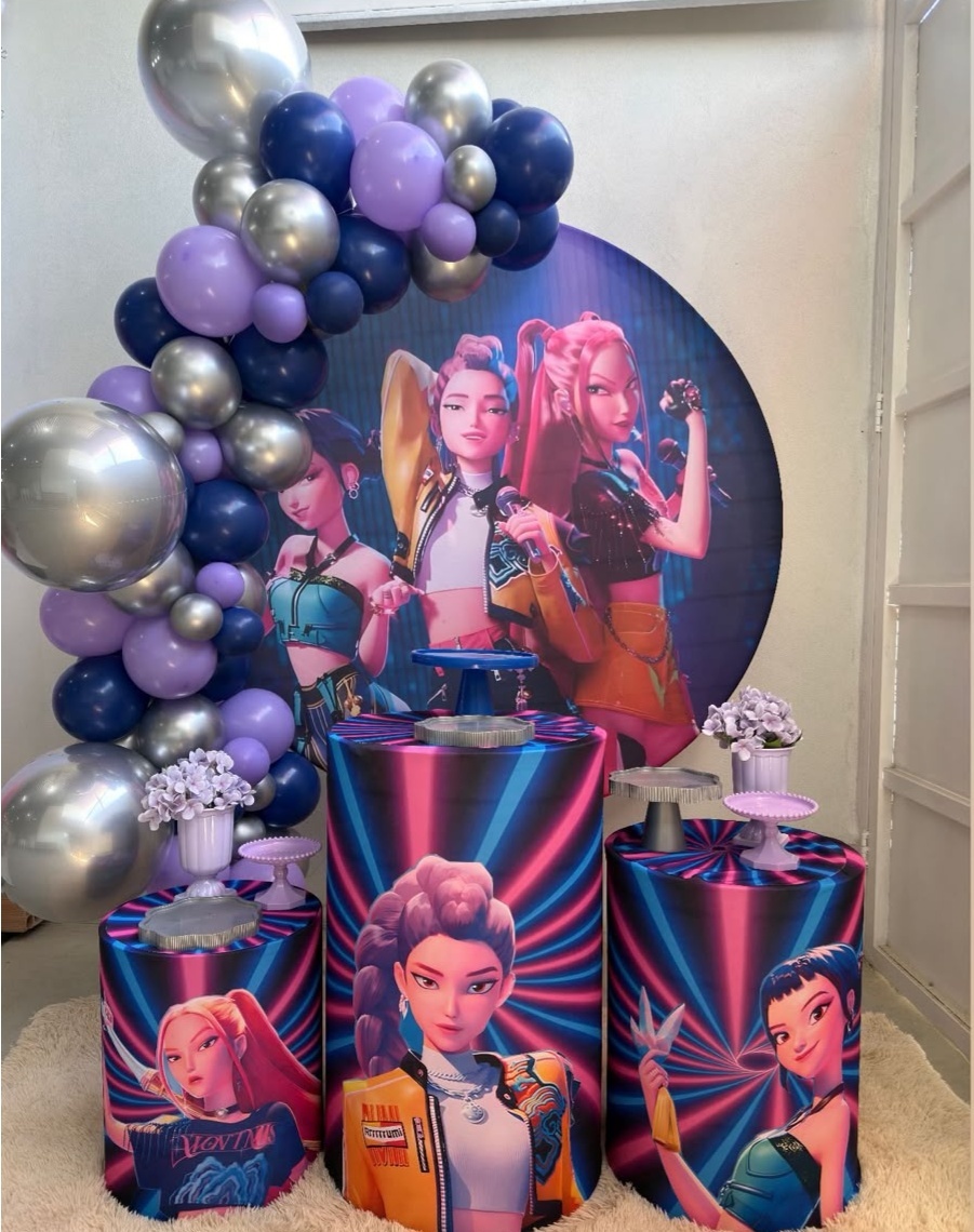 Kit P Guerreira Do K-Pop Com Balão Sem Tapete  - labeladecor
