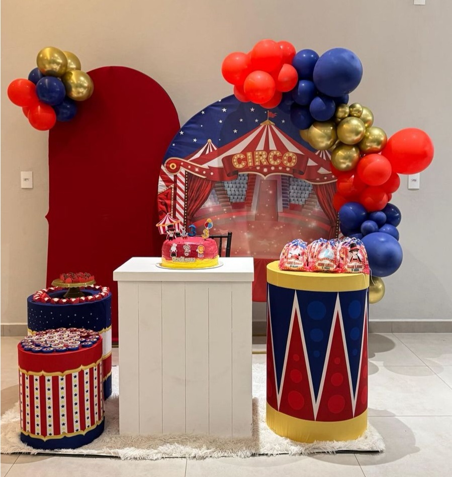 Kit G Circo Com Balão - labeladecor