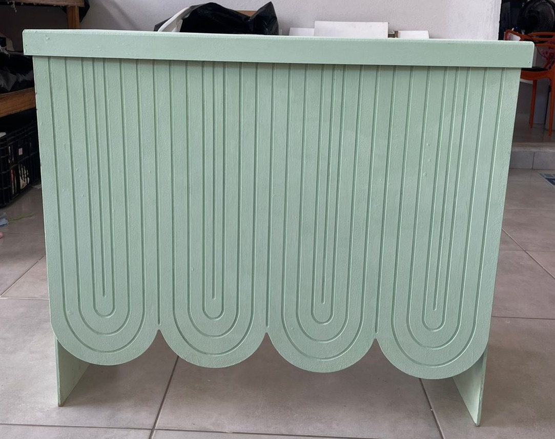 Mesa Mdf Arco Iris  Verde  - labeladecor