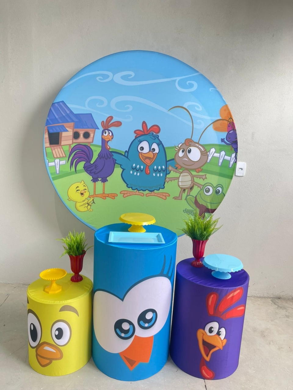 Kit P Galinha Pintadinha Com Balão - labeladecor