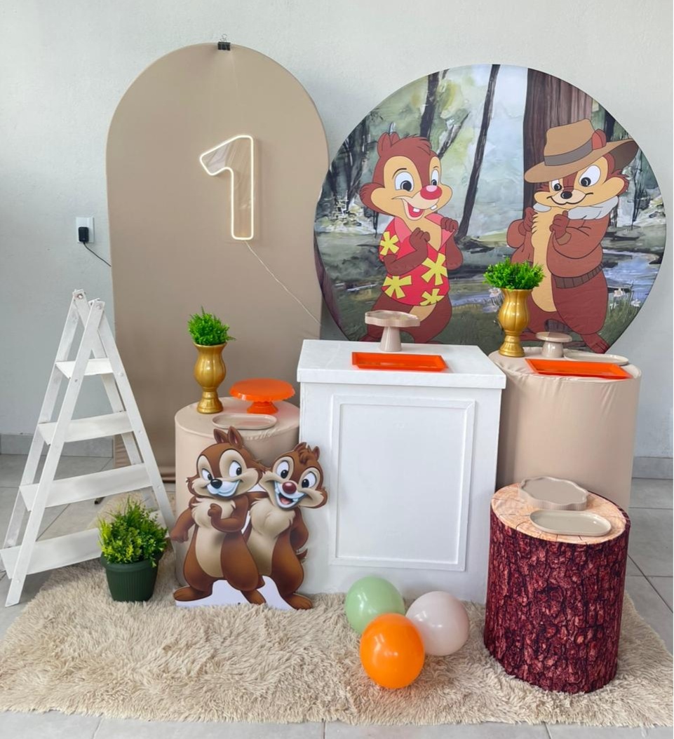 Kit Gg Tico E Teco Com Display Com Balão - labeladecor