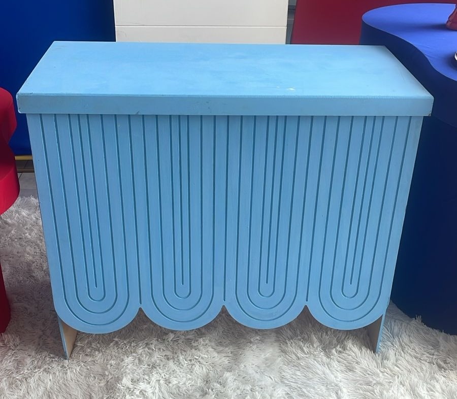 Mesa Mdf Arco Iris Azul  - labeladecor