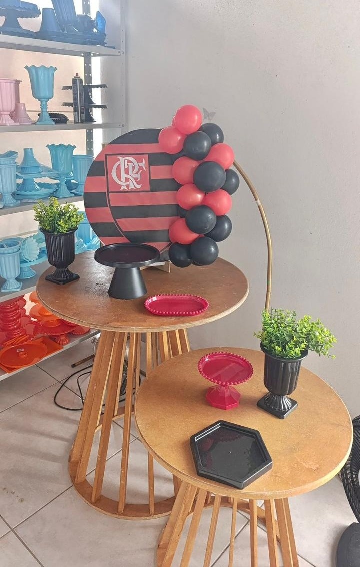 Kit Mesa Flamengo Com As Mesas  - labeladecor