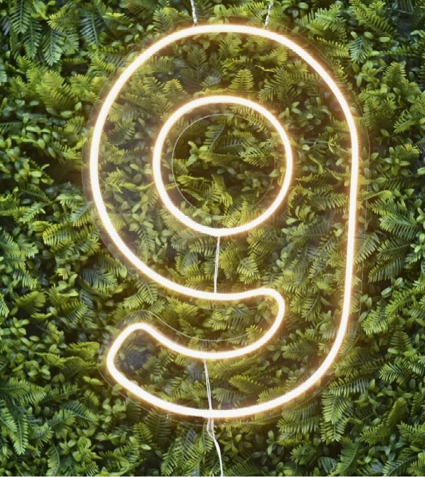 ✨ Led Número 9 - labeladecor