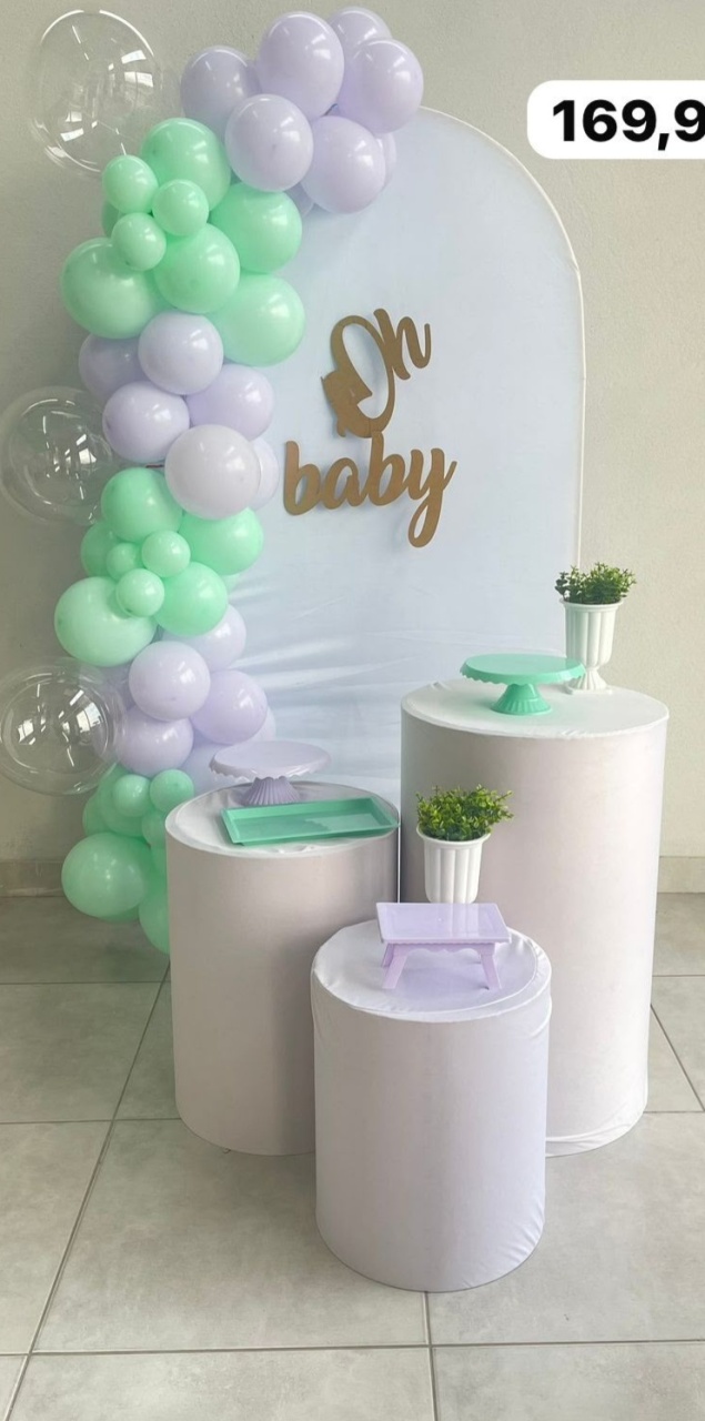 Kit P Cha Revelação Lilas Verde - labeladecor
