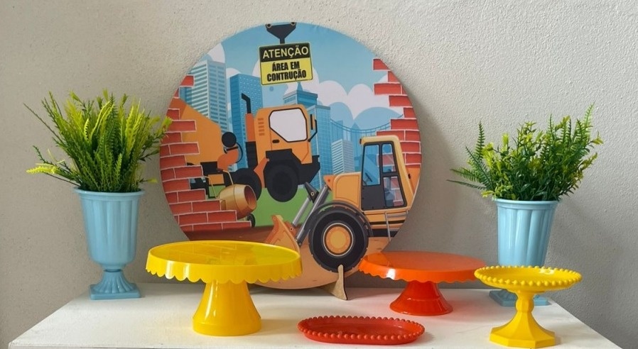 Kit Mesa Trator Com Balão - labeladecor