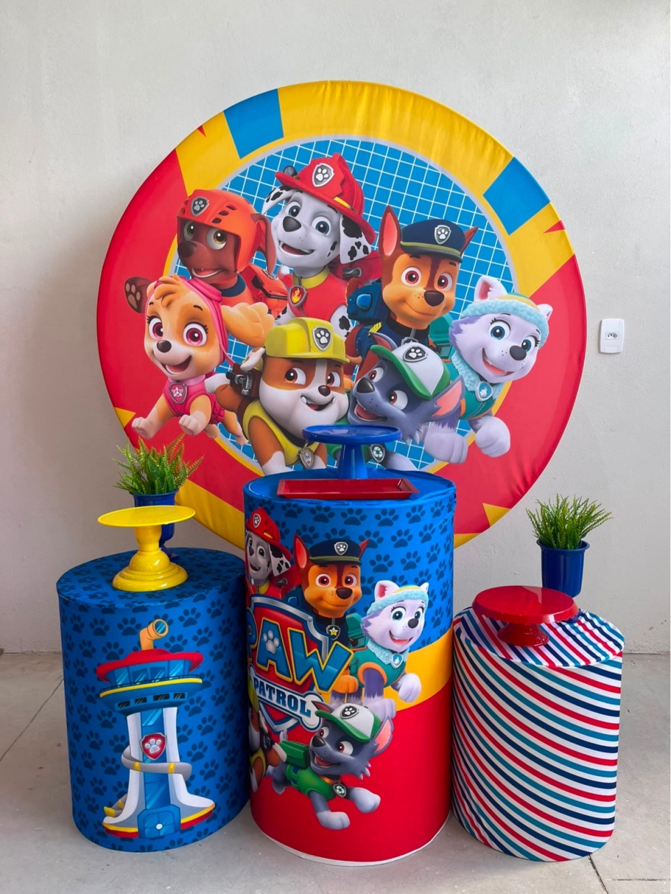 Kit P Patrulha 2 Canina Com Balão - labeladecor