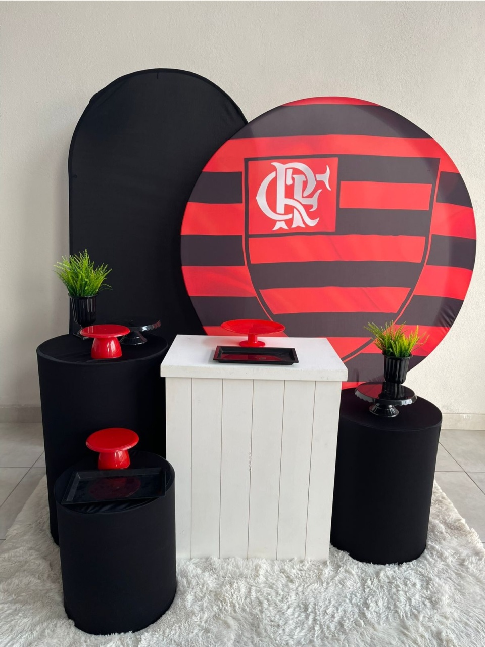 Kit G Flamengo Com Balão - labeladecor