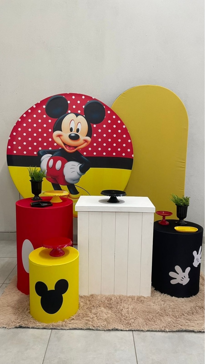 Kit G Mickey Com Balão - labeladecor