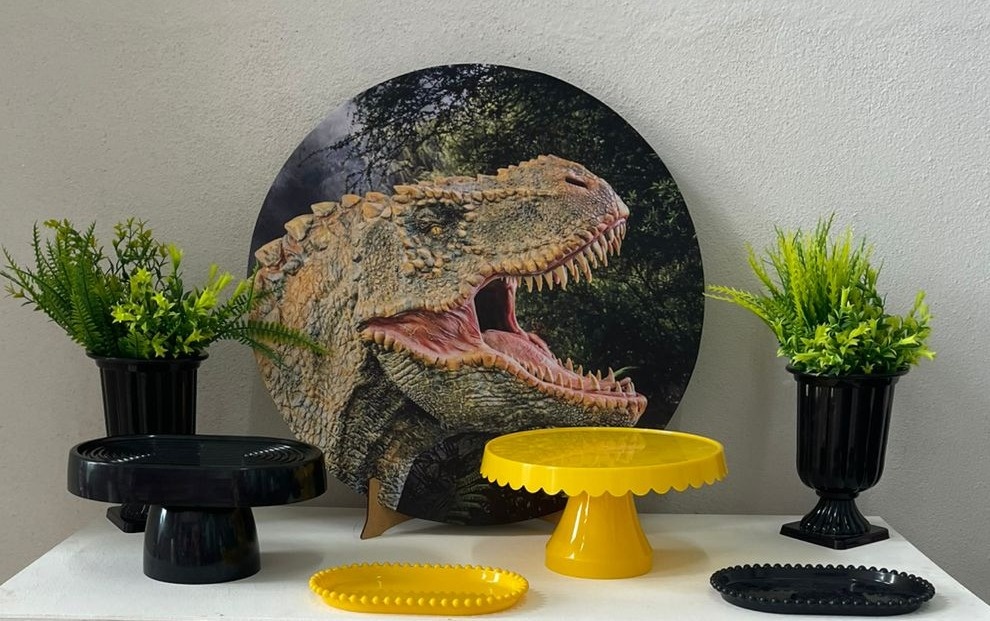 Kit Mesa Dinossauro 02  - labeladecor