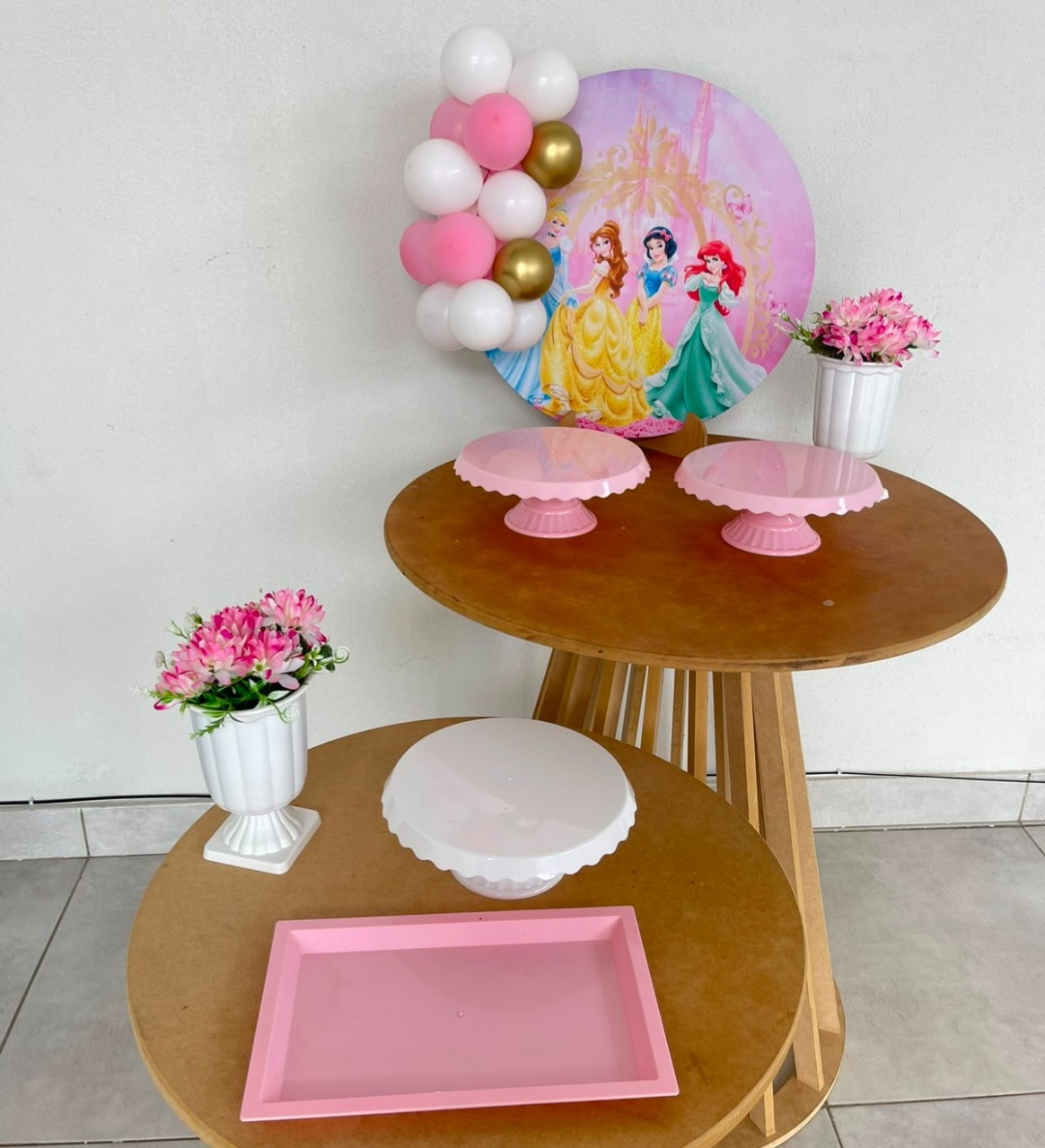 Kit Mesa Princesas Sem Mesa - labeladecor