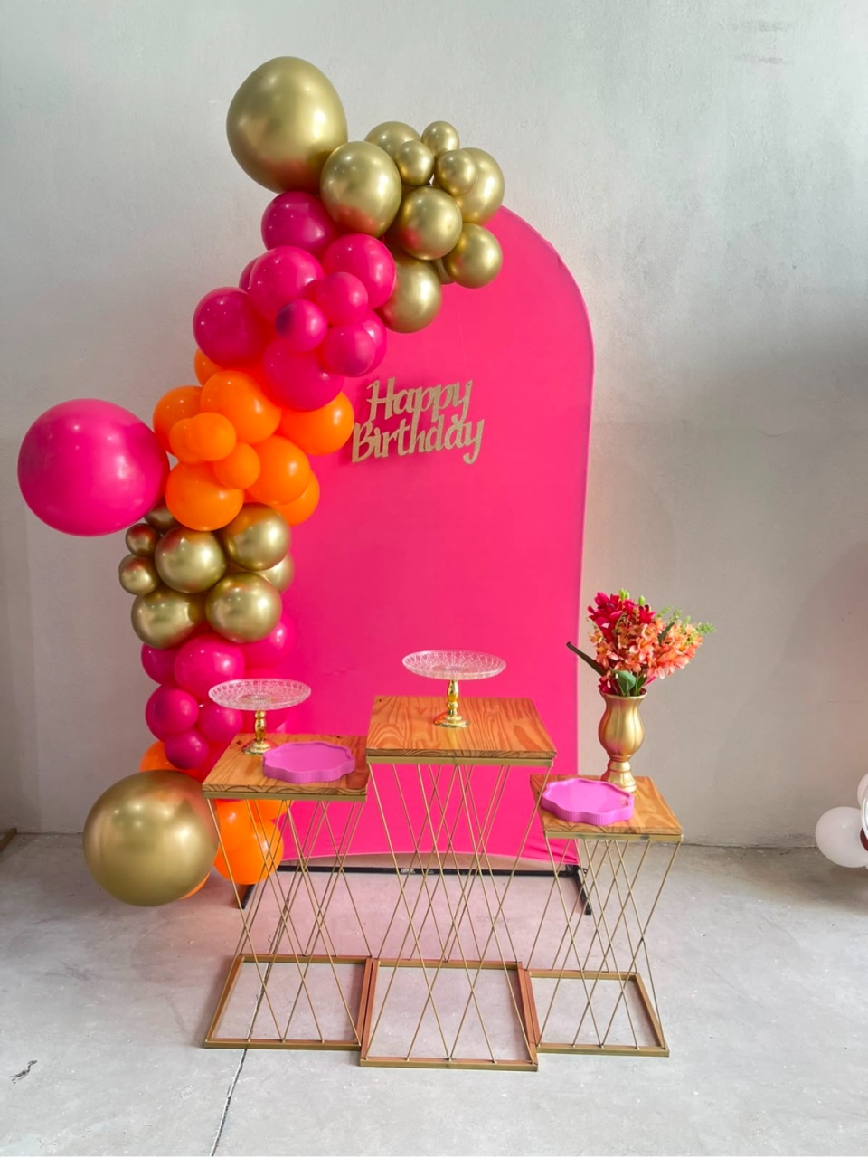Kit P Romano Rosa Com Balão - labeladecor