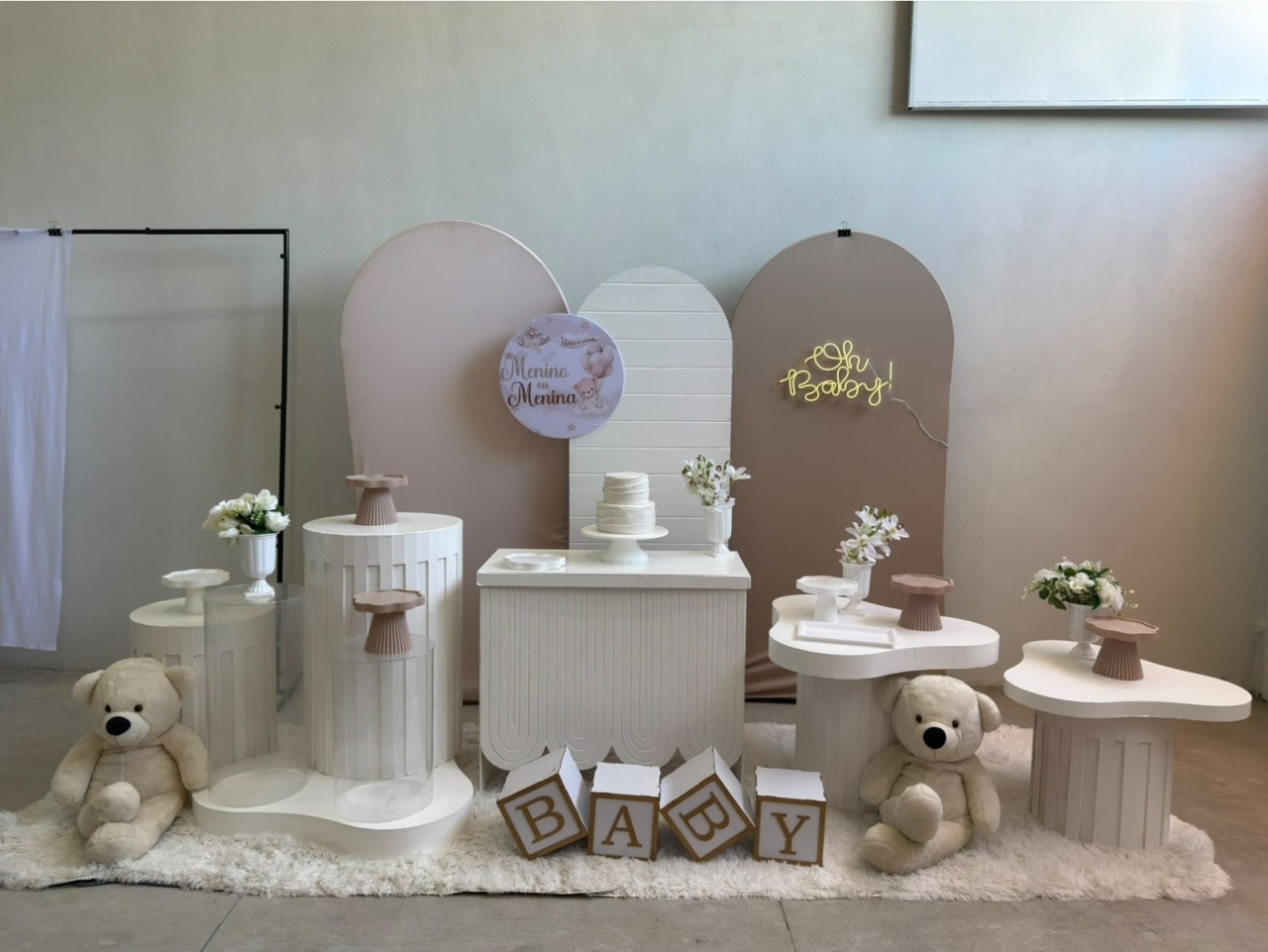 Kit Premium Chá Revelação Bege - labeladecor