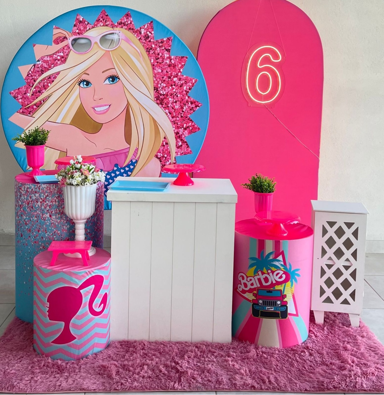 Kit Gg Barbie  Com Balão - labeladecor