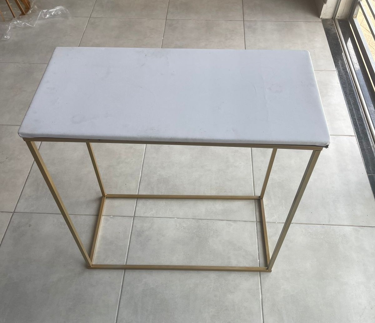 Mesa Retángulo Tampo Branco Ou Madeira  - labeladecor