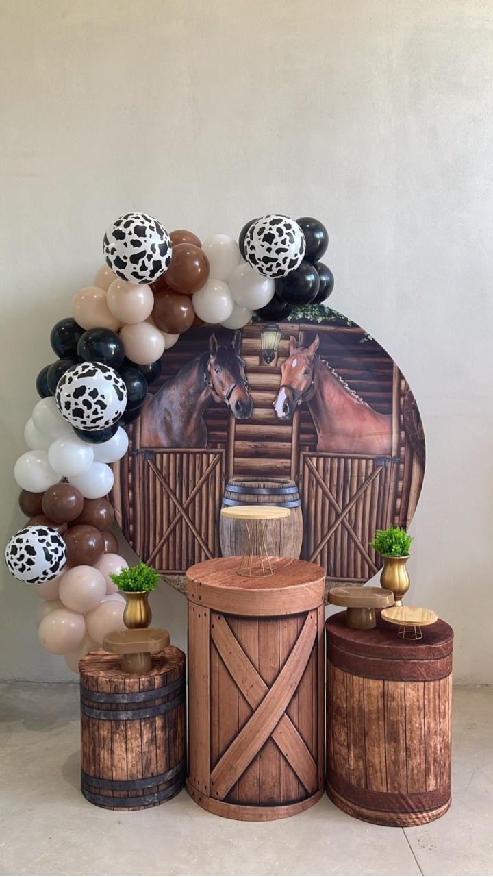 Kit P Com Balão Cavalos - labeladecor