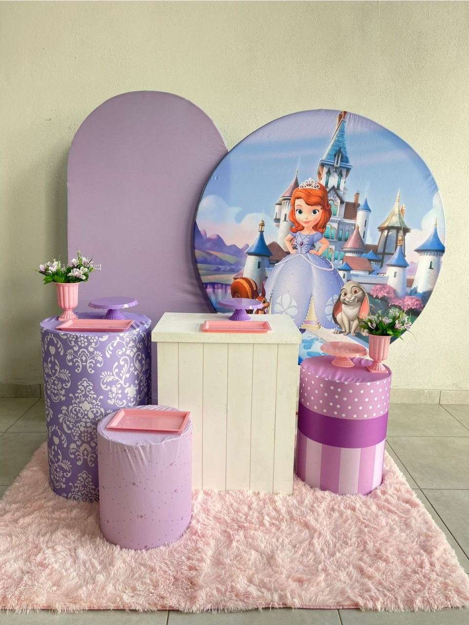 Kit G Princesinha Sofia Com Balão - labeladecor