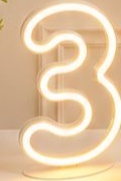 Led Número 3 Pequeno - labeladecor