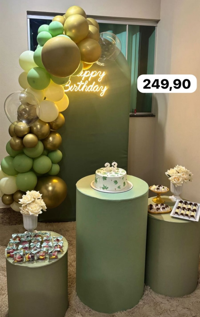 Kit P Romano Verde +Led E Tapete  - labeladecor