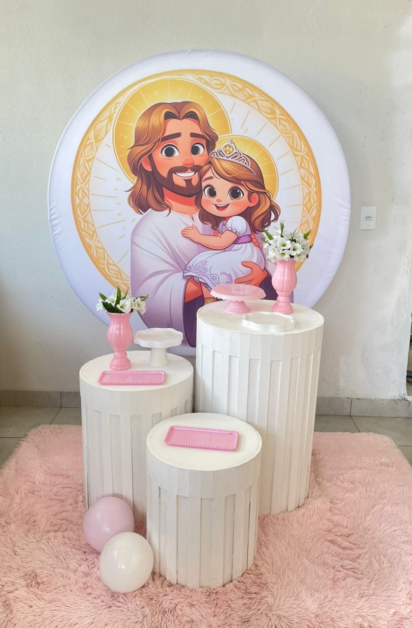 Kit P Jesus Tema Feminino Com Balão  - labeladecor