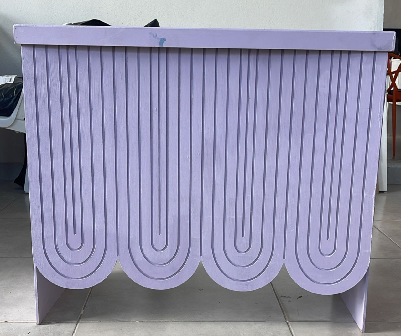 Mesa Mdf Arco Iris  Lilás - labeladecor