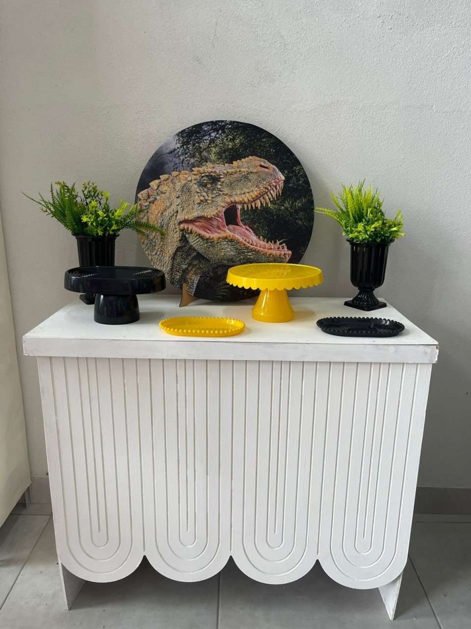 Kit Mesa Dinossauro 02 Com Mesa   - labeladecor