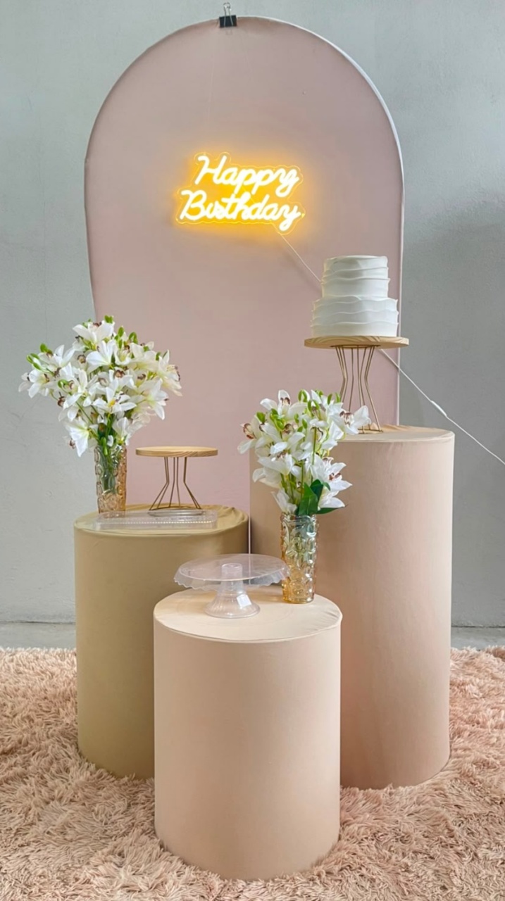 Kit P Romano Bege Com Balão - labeladecor