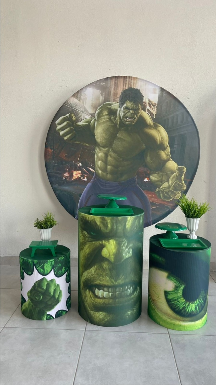 Kit P Hulk Com Balão - labeladecor