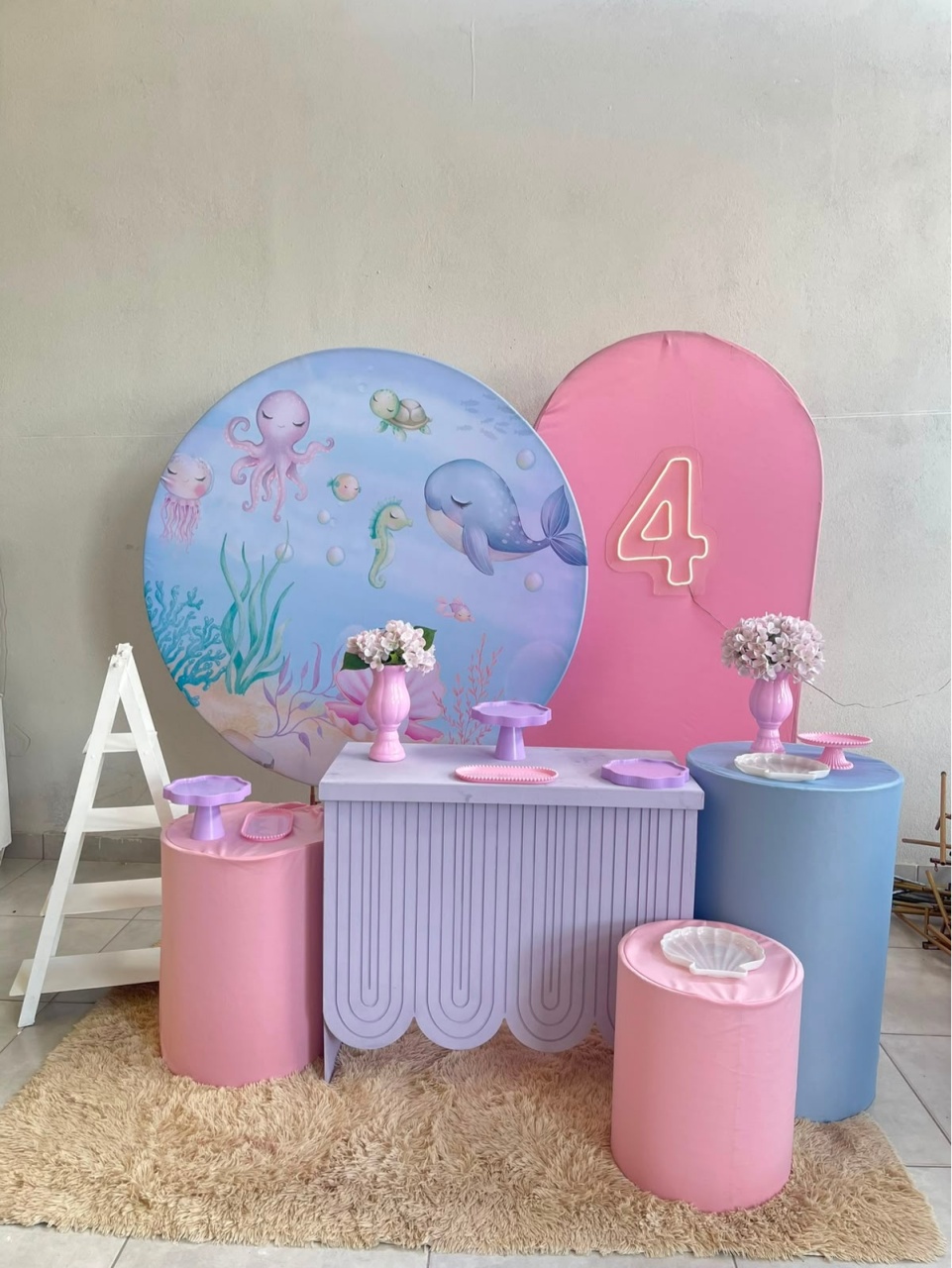 Kit Gg Fundo Do Mar Com Balão  - labeladecor