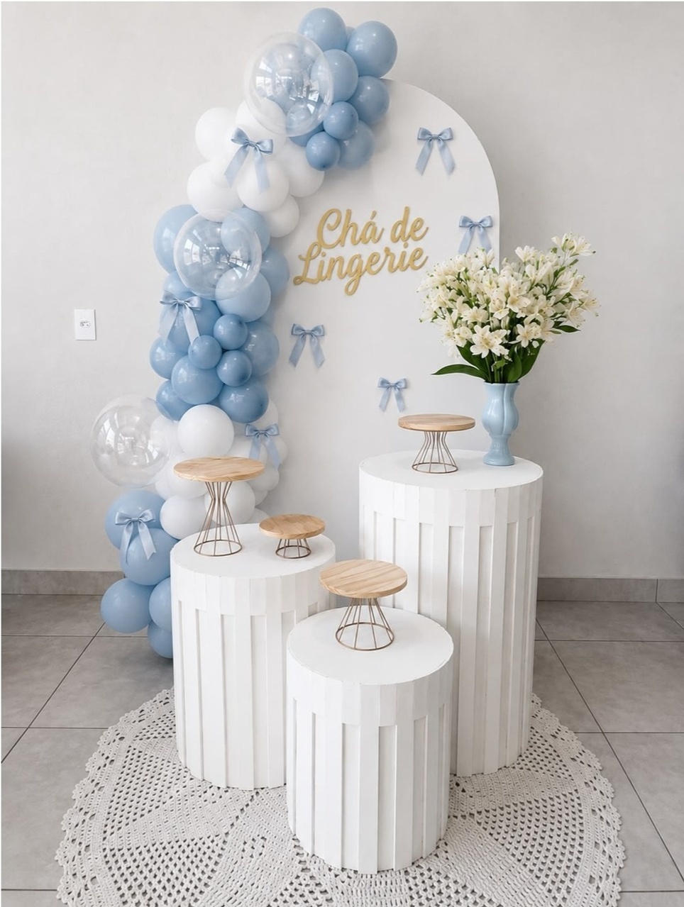Kit Chá de Lingerie Azul Claro - labeladecor