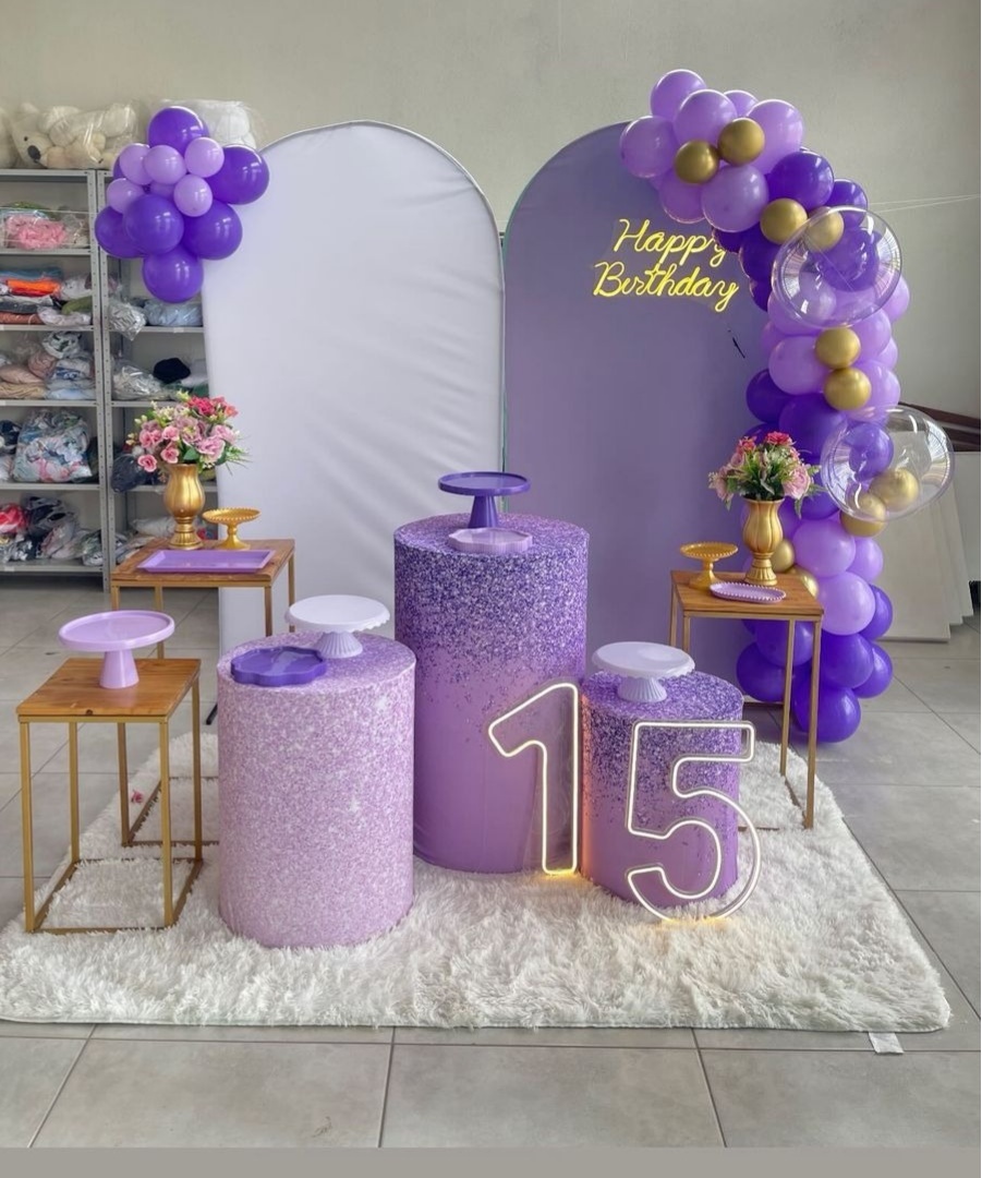 Kit Gg Lilas Com Balão - labeladecor