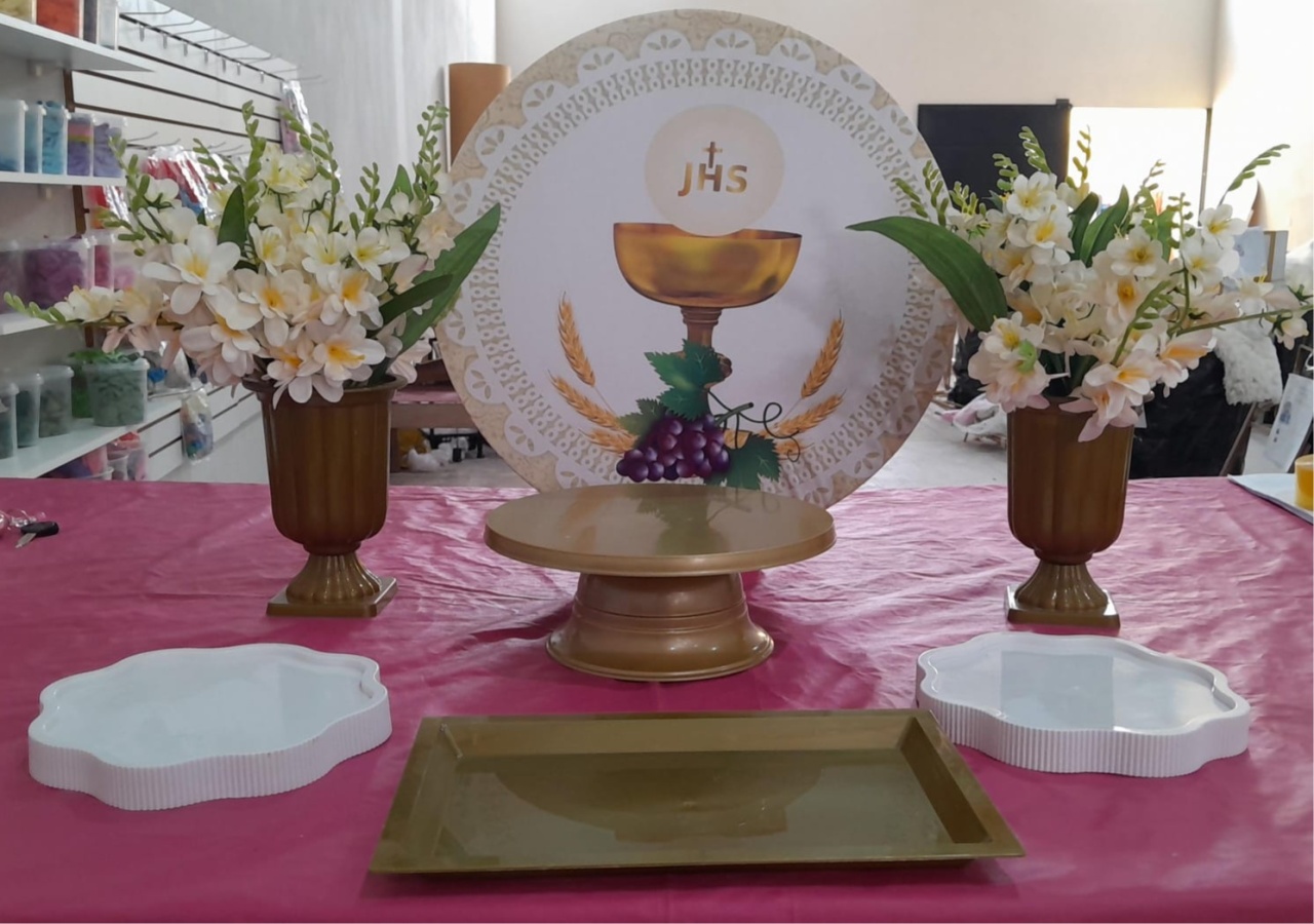 Kit Mesa Primeira Eucaristia - labeladecor